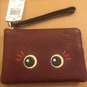 Coach Bags - COACH Flirty Eyes Wristlet Wallet Burgundy Coach Bags - COACH Flirty Eyes Wristlet Wallet Burgundy